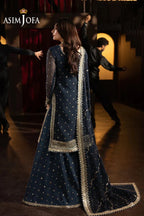 Aurora – Luxury Chiffon Embroidered 3-Piece by Asim Jofa