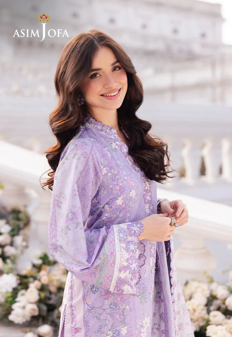 Noor-e-Lilac – Embroidered 3-Piece Grip Suit by Asim Jofa