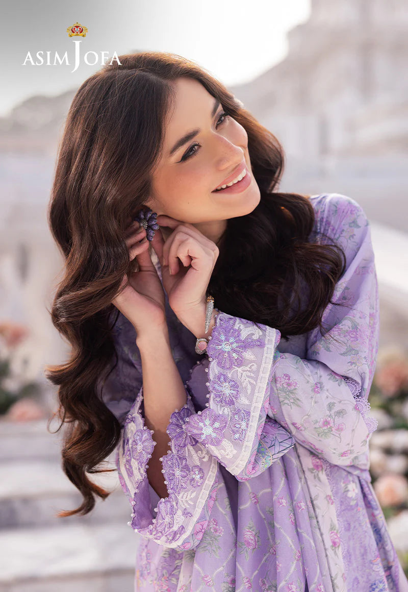 Noor-e-Lilac – Embroidered 3-Piece Grip Suit by Asim Jofa