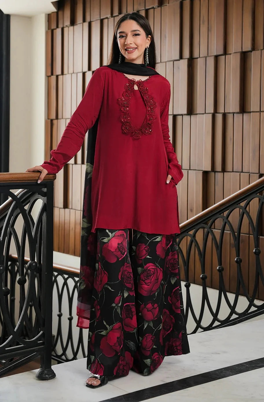 Amol (By Lulusar) – Luxury Silk Embroidered 3-Piece Set